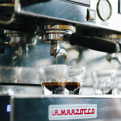 espresso in The Hill neighborhood